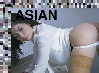 asia, posisi-seks-doggy-style, kantor, sekretaris, sayang, blowjob-seks-dengan-mengisap-penis, bdsm-seks-kasar-dan-agresif, pasangan, pakaian-dalam-wanita, atasan