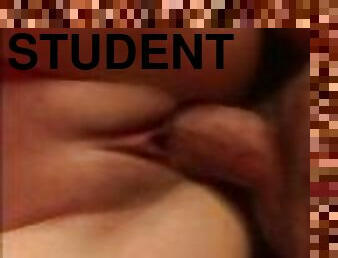 Fucked a young student at a party. Real video