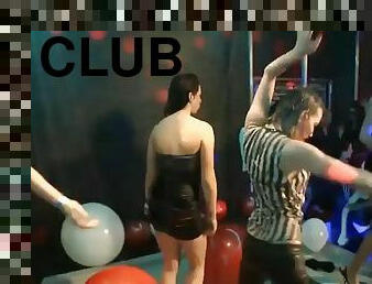 Club chicks dancing erotically