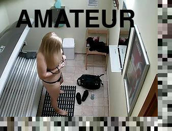 masturbation, chatte-pussy, amateur, cam, voyeur, jeune-18, blonde, serrée, rasé