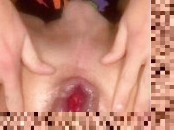 Gaping my hole!