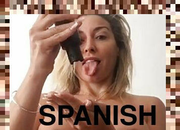 Fit spanish milf gaping ass