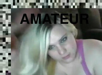 amatør, udløsning, spiller, sperm, blond, webcam