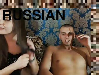 russisk, amatør, spiller, webcam, brunette