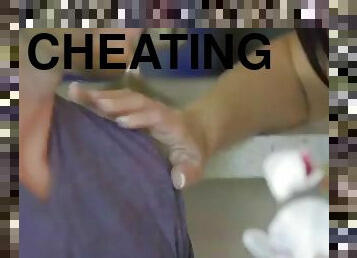Cheating wife fucks daughters man and gets threesome! s7e4