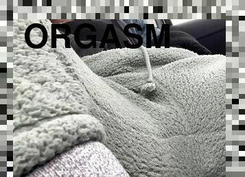 masturbation, orgasm, publik, leksak, bil, sprut, ensam, påklätt-sex