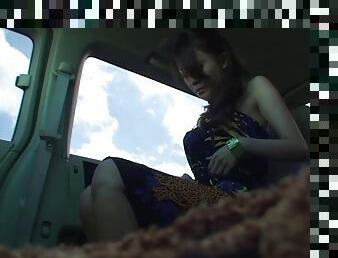 Japanese slut picked up outdoors and fucked in the car