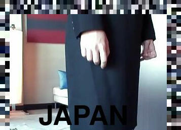 asiatisk, strømpebukser, japans, massage, fetish, hotel, uniform