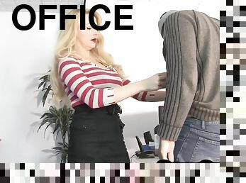 CFNM Dom Secretary Gives Colleague CBT In The Office