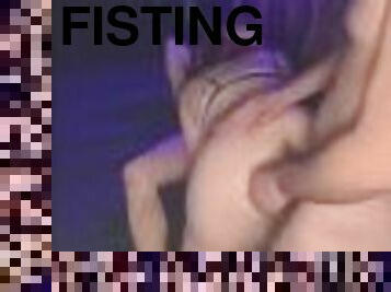 fisting, vāverīte, amatieris, tūpļa, minēts, dubultais, ievadīšana-penetrating