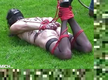 Slave in bondage humiliation