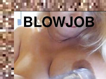 Big tits hot blonde sexy mouth suck fingers and dildo blow job