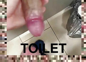 Toilet hole , peeked and jerked me off in public in extreme ! Sissy &#039;s whore .