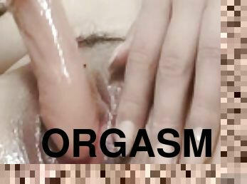 asiatisk, masturbation, orgasm, amatör, mogen, leksak, hemmagjord, dildo