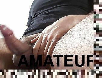 hårig, gigantisk, masturbation, amatör, cumshot, gay, avrunkning, sprut, ensam, bollar