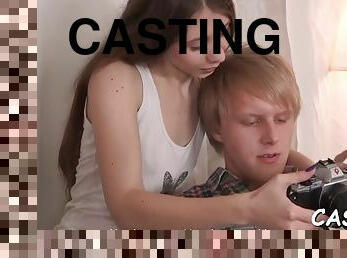 Sex and a lot of jizz at a casting