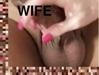 Homemade Wife Giving Handjob