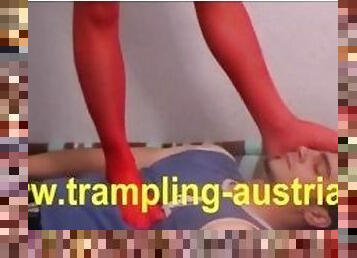 red stockings amateur trample