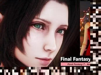 Final Fantasy 7 - Aerith  Red Dress  Footjob