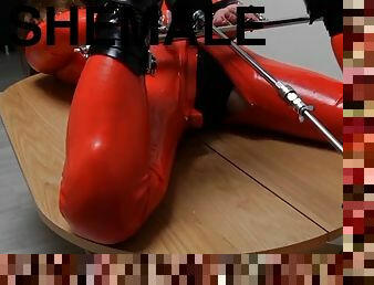 Selfbondage fucked by a machine gone wrong