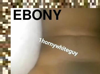 REMASTERED - Horny white guy gives sexy big tit ebony Haitian MILF huge facial