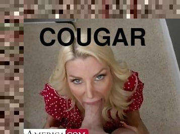 Cougar Brittany Andrews gets more than just groceries delivered from big cock delivery guy