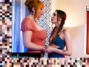 GIRLSWAY - Pretty Brunette Lily Larimar Has Passionate Fuck With Sugar MILF Lauren Phillips