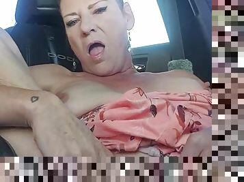 American Milf Car Masturbation Compilation