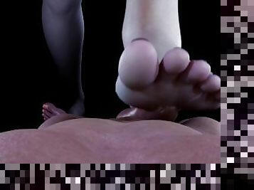 Sexy Vampire Dimitrescu's Foot Pressure [Giantess Animation]