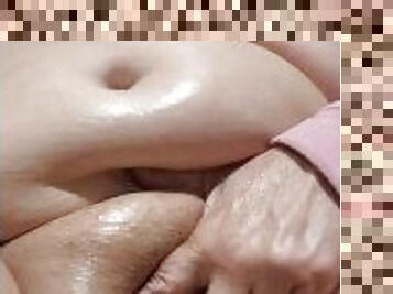 Huge titted milf fingers clit