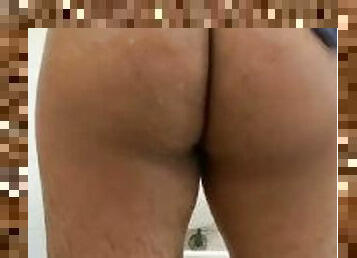 Beautiful T girl spank her ass after shower