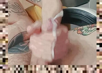 masturbation, shemale, cumshot, sprut, webbkamera, ensam, spansk, tatuering