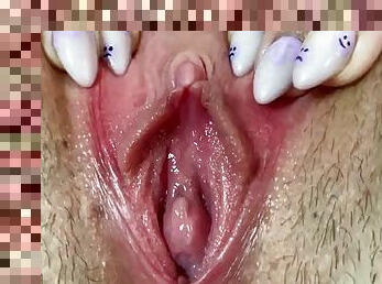 Close up tight pussy of 18 year old hotwife