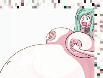 Hentai girl belly expansion, weight gain