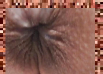 Wet anus winking in slow motion