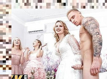 panna-młoda, rosyjskie, laski, gangbang, pieprzenie, 4kąt, ślub