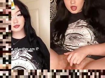 TIKTOK SLUT PIERCEDNOODLE EXPOSES HER PUSSY