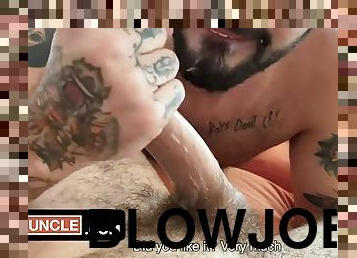 Tattooed Latin guy gets his ass stuffed