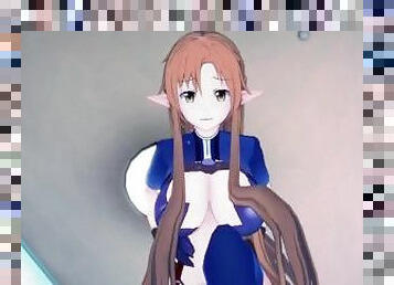 Yuuki Asuna Sword Art Online Feet Hentai POV