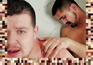 banhos, amador, anal, tiro-ao-alvo, pénis-grande, gay, caseiro, casal, bochechuda, pov