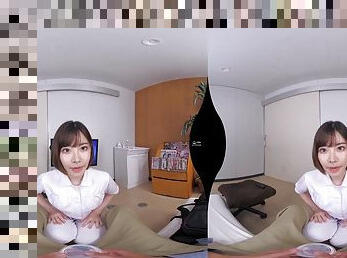 Lewd asian teen VR hot porn video