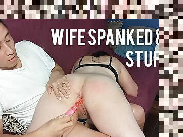 Naughty Wife Spanked &amp; Anally Punished with Vibrator 