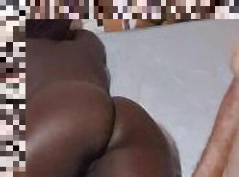 Ebony gets massage from her friend with benefits