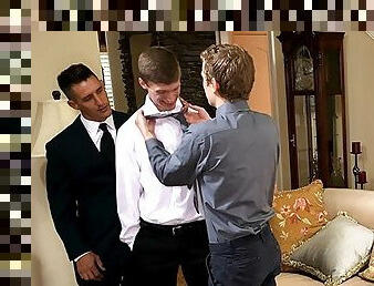 Perv Bishop Jax Thirio Gets Pleased By Two Mormon Boys With Tight Assholes - Missionary Boys