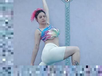 Yoga Beginner Livestream Flash Latina Big Tits