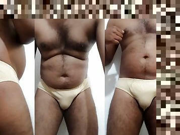 asiatique, papa, grosse, poilue, masturbation, vieux, énorme-bite, gay, massage, indien