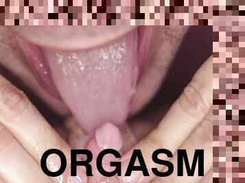 clítoris, enorme, orgasmo, coño-pussy, chupando