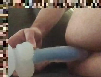 dilettant, anal-sex, spielzeug, homosexuell, dildo, allein