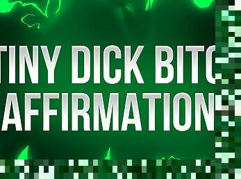 Tiny Dick Bitch Affirmations for Small Dick Losers