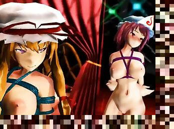 MMD Touhou Bondage Duo